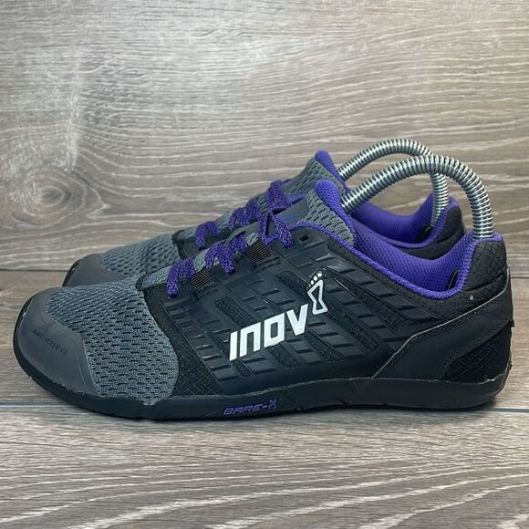 Inov-8 Bare-XF 210 v2 Women’s Sz 7.5 Black Purple Minimalist Trail Running Shoes - Picture 3 of 12